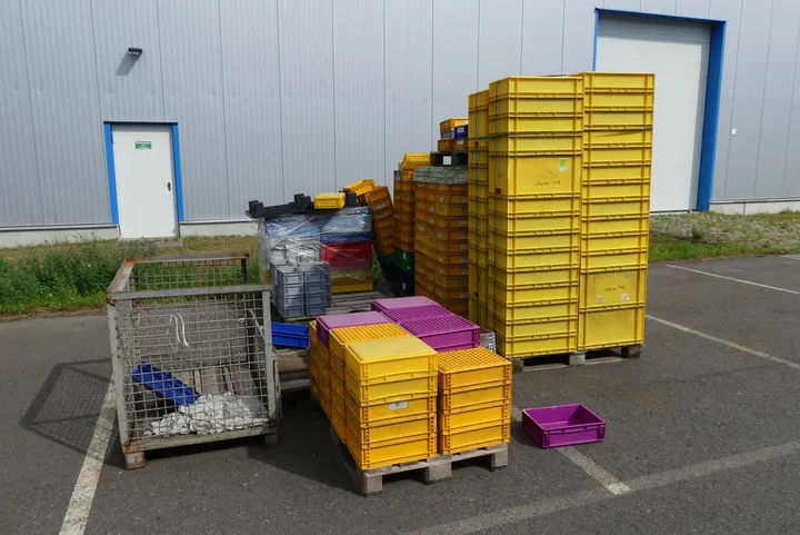 Konvolut Kunststoffkisten, Gitterbox